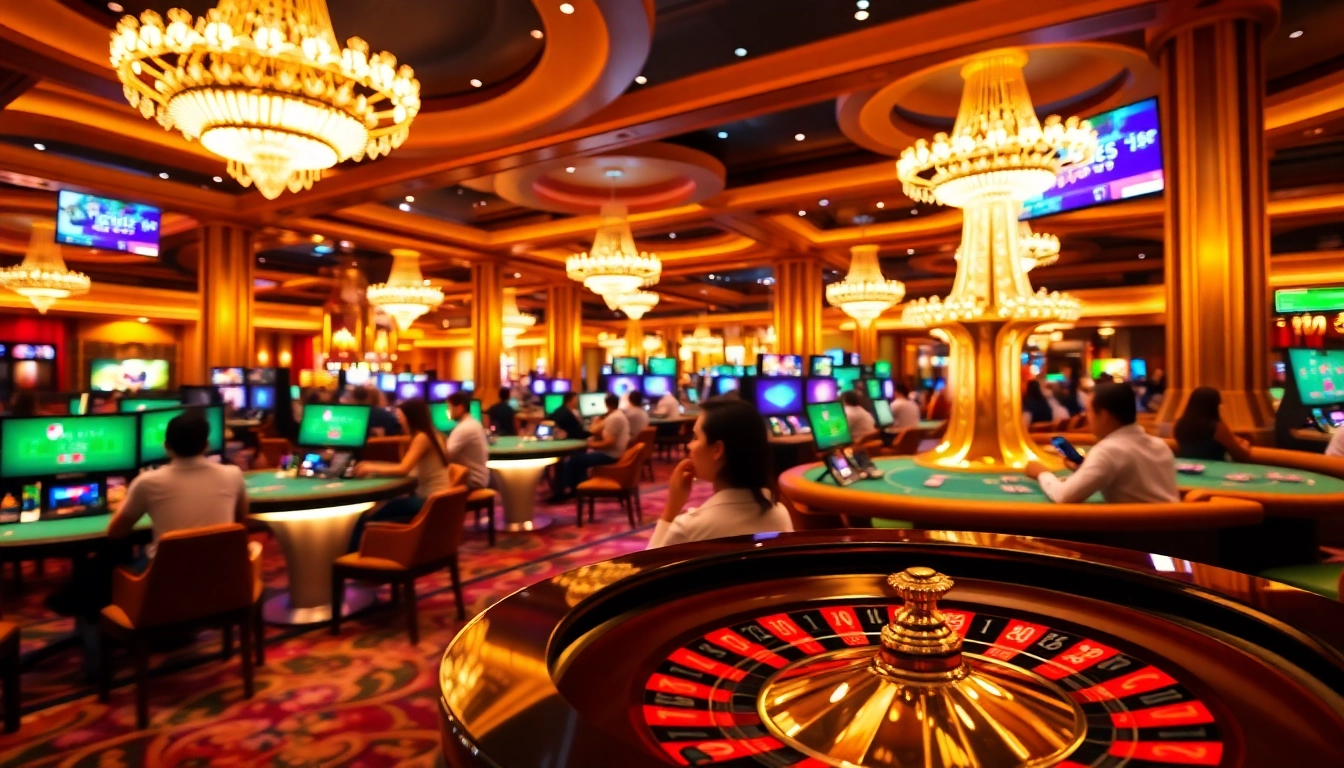 Experience the thrill of u888's vibrant online casino with players at virtual tables, rich colors, and dynamic lighting.