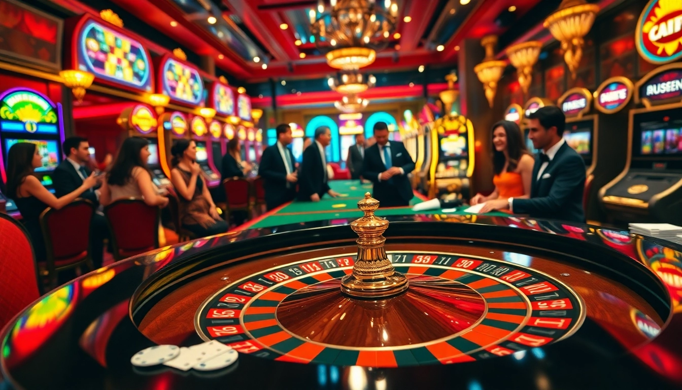 ea77 thrilling gameplay at a luxurious casino roulette table